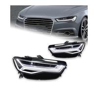 LENTLY Foco Trabajo LED Faros Para Faros Delanteros Para A6 2012-2018 Actualización A6L Todos Los Faros LED DRL Lámpara De Cabeza Señal Dinámica Luces Altas Y Bajas Estilo Coche(12-15)