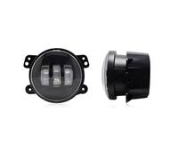 LENTLY Foco Trabajo LED Faros Para Jeep para Wrangler JK LJ TJ 60W 4 pulgadas LED que pasa luces antiniebla blanco DRL ámbar lámpara de señal de giro(No halo)