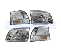 LENTLY Foco Trabajo LED Faros Para Toyota Para Hiace 1999-2000 Faro Delantero Luz Giro Luz Esquina Lámpara Un Conjunto Parachoques