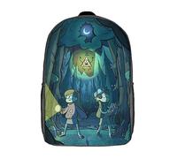 LENTLY Gravity Falls Estudiante Mochila, Mochilas Impresas En 3D, Jardín De Infantes O Preescolar Bolsa De Alta Capacidad Mochila Para Niñas Y Niños 17inch
