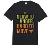 Lento a la ira, Movimiento Duro Tauro Astrología Toro Signo del Zodiaco Comfort Colors Adult Heavyweight T-Shirt