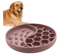 Lento De Perros - Plato De Silicona Anti-Atragantamiento Y Antideslizante - Platos para Perros Que Comen Más Despacio,para Gatos Cachorros Adultos Y Hogar Interior Exterior Viajes