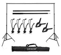 Lento Delfín Foto Video Studio 10 m Sistema de Apoyo Telón de Fondo Ajustable luz Stands con Fondo Soporte Kit