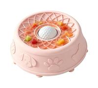 Lento para Gatos - Antideslizante con Pelota Rodante,Antiansiedad con Pelota Rodante - para Mascotas Cachorritos Comiendo Lamiendo Golosinas Snacks Premios Comida Agua Puzzle y Antiestrés