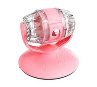 Lento para Gatos: Control de Dieta para controlar el Peso, diseño de Orificio de pérdida Ajustable, dispensador de Comida con Ruedas de 13 cm, Juguete Interactivo de ABS Resistente