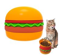 Lento para Gatos - Cuencos para Comida De Perro | Plato Laberinto Dispensador Golosinas Diseño Hamburguesa Anti Vuelco Antideslizante Anti Atragantamiento Alimentación Aburrimiento