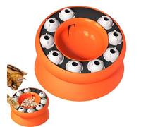 Lento para Gatos Glotones - Plato Giratorio para Gatos,Juego Interactivo De Alimentación para Comida Seca En Hogar Interior Y Exterior
