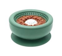 Lento para Perro Juguetes Rodillo Giratorio Antivuelco | Cuenco lento gato plato perro pequeños medianos lamer enriquecimiento estimulación mantener ocupados Verde