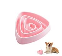 Lento para Perros - Cuenco de Comida Lenta para Perros | Cuenco Interactivo para Mascotas, Cuenco Triangular antiasfixia para Mascotas, Cuenco Antideslizante de Comida Lenta