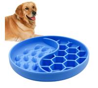 Lento Para Perros - Plato De Silicona Anti-Atragantamiento Y Antideslizante - Platos Para Perros Que Comen Más Despacio - Para Cachorro Mascota Mediano Grande Senior Hogar Interior Exterior Jardín Via