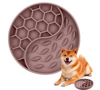 Lento para Perros - Plato Puzzle De Silicona Antideslizante,Dispensador De Lamer para Comida Humeda,Mascotas Pequeñas Medianas Grandes Cachorros Gatos Adultos Interior Exterior