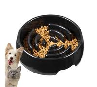 Lento para Perros, Platos Que Previenen Atragantamiento, Plato Antideslizante Anti-Atragantamiento Interactivo para Cachorros Gatos Y Razas Pequeñas Durante La Hora De Comer