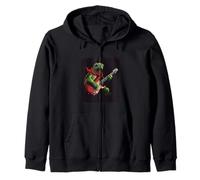 Lento y ruidoso: la tortuga tiene el surco con una guitarra genial Sudadera con Capucha