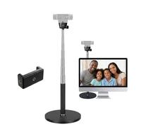 LenTok Soporte telescópico para cámara web Logitech C922 C930e C920S C920 C615 C960 C920x BRIO 4K NexiGo N60, etc., para reuniones de Zoom, transmisión, grabación de video