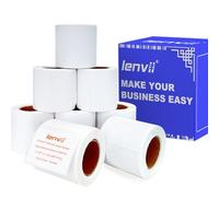LENVII 40mm x 30mm Etiquetas Térmicas Fuente Naranja, 2000 Hojas Etiquetas