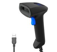 LENVII Escáneres De Código De Barras Lector De Códigos De Barras con Cable USB escáneres de código de barras QR matriz de datos pdf417 1D/2D/QR Lectores De Código De Barras para tiendas, supermercados