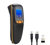 LENVII R777 Mini 2D Escáner de Código de Barras Bluetooth,Escáner de código de Barras inalámbrico Lector de Código de Barras QR con Pantalla de Lectura de códigos de Barras,para iOS/Android(Negro)