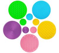 Lenwen 10 discos sensoriales a juego, almohadillas sensoriales para estimulación táctil para calmar el juego sensorial y estimular el juego de aprendizaje temprano, soporta desafíos autistas y de