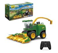 LenyKingPro 6602 Vehículo de manejo de cultivos a escala 1:24 RC modelo de cosecha de ensilaje de 2.4 GHz con luces LED listo para funcionar