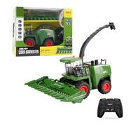 LenyKingPro 6607 Vehículo de manejo de cultivos a escala 1:24 RC modelo de cosecha de ensilaje de 2.4 GHz con luces LED listo para funcionar