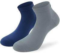 Lenz 3.0 Running Calcetines, gris/azul oscuro, Talla 39-41