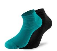 Lenz 3.0 Running Calcetines, negro/verde oscuro, Talla 42-44
