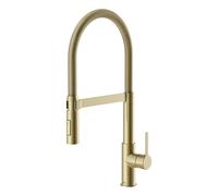 Lenz ALUNA 46070541 - Grifo de cocina (2 tipos de chorro, superficie antihuellas, cartucho de cerámica de alta calidad y boquilla mezcladora)