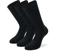 Lenz Basic Calcetines - Pack de 3, negro, tamaño 43 44 45 46 para Hombres