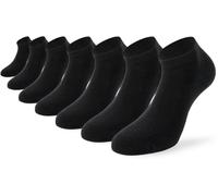 Lenz Duos Sneaker 1-7 Calcetines, negro, Talla 39-42