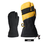 Lenz - Guantes de esquí - Heat Glove 8.0 Finger Cap Lobster Unisex Black/Yellow - Talla S - Amarillo Amarillo S