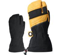 Lenz Heat Glove 8.0 Finger Cap Lobster Guantes calefactables, negro-amarillo, tamaño XL para Hombres