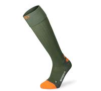 Lenz Heat Sock 4.1 Toe Cap Calletines calefactados, oliva/naranja, Talla 42-44