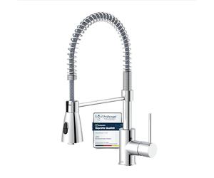Lenz KALANI² - Grifo de cocina cromado flexible con ducha giratoria 360° | 46070302 - Alcachofa de cocina con 2 tipos de chorro, fijación superior, superficie de fácil cuidado, sin níquel