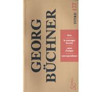 Lenz ; Le messager hessois ; Caton d'Utique ; Correspondance