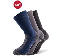 Lenz Performance Multisport Calcetines, negro/gris/azul, Talla 35-38