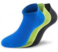 Lenz Performance Sneaker Tech Calcetines, negro/verde/azul, Talla 35-38
