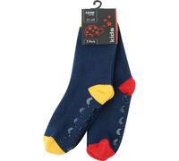 Lenz Rubber Print Calcetines para niños - Pack de 2, Marina, Talla 31-34