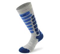 Lenz Skiing 2.0 Calcetines para niños, gris/azul, Talla 23-26