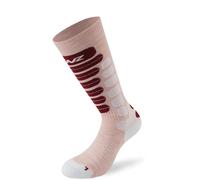 Lenz Skiing 2.0 Calcetines para niños, rosa/blanco, Talla 23-26