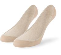 Lenz Soft Touch Inshoes Calcetines de mujer - Pack de 2, beige, tamaño 39 40 41 42