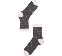 Lenz Think About Dots Calcetines de mujer - Pack de 2, gris-blanco, tamaño 39 40 41 42