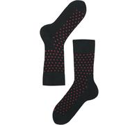 Lenz Think About Dots Calcetines - Paquete de 2, negro-rojo, tamaño 45 46 47 para Hombres