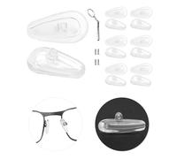 LenzProse 6 pares de almohadillas de nariz de repuesto para Oakley Wiretap 2.0 OX5152/placa base OX3232/Surface Plate OX5132/Wingback SQ OX5148/Wingfold OX5100, piezas de repuesto suaves para la nariz
