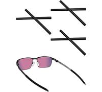 LenzReborn 3 pares de almohadillas de repuesto para gafas Oakley Tincup OX3184/Tincup 0.5 OX5099/Pitchman OX8050/Pitchman R OX8105/Pitchman Asian Fit OX8096/Wheel House RX OX9611, color negro, Negro,
