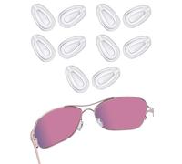 LenzReborn 5 pares de boquillas de repuesto para Oakley Feedback/Holbrook Metal/Crosshair 2012/Calibre 8/Tie Breaker/Tailhook/Given/Blender Sunglass, transparente, Talla única