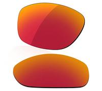 LenzReborn Lente polarizada de repuesto para gafas de sol Arnette Hot Shot AN4182, más opciones, Rojo fuego, espejo polarizado, Talla única