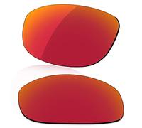 LenzReborn Lente polarizada de repuesto para gafas de sol Bolle Anaconda 10338-64mm - Más opciones, Rojo Fuego - Espejo polarizado, Talla única