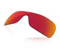 LenzReborn Lente polarizada de repuesto para gafas de sol Oakley Batwolf OO9101 - Más opciones, Rojo Fuego - Espejo polarizado, Talla única
