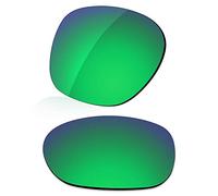 LenzReborn Lente polarizada de repuesto para gafas de sol Oakley Garage Rock OO9175 - Más opciones, Verde césped - Espejo polarizado, Talla única