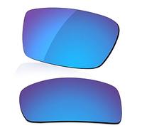 LenzReborn Lente polarizada de repuesto para gafas de sol Oakley Gascan OO9014 - Más opciones, Azul Hielo - Espejo polarizado, Talla única